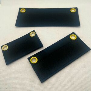 Lot of 3 Black Felt Wallet Inserts with O-Rings